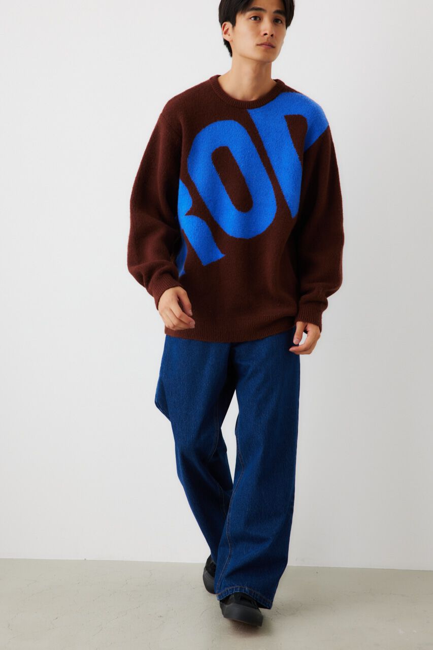 RODEO CROWNS「メンズブークレビッグロゴニットトップス」|ニット・セーター|