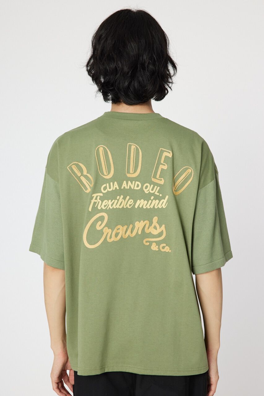 RODEO CROWNS「メンズドッキングロゴニットTシャツ」|ニット・セーター|