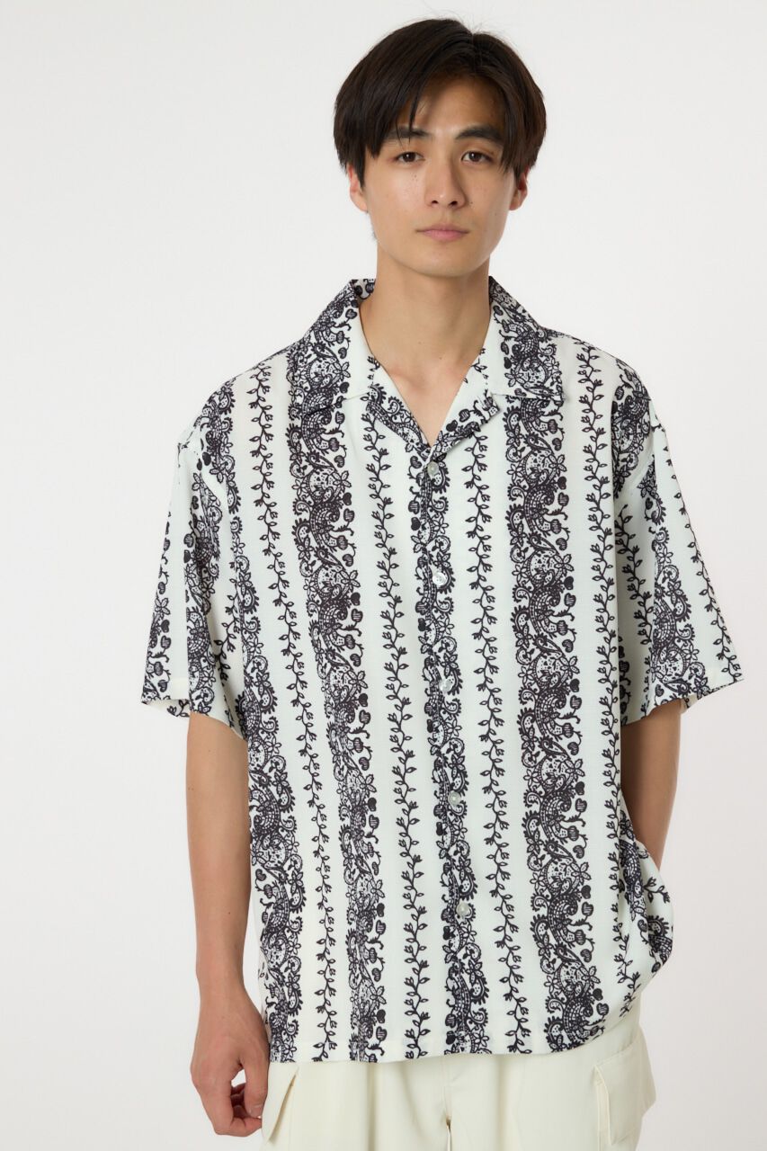 RODEO CROWNS「bandana-stripe shirt」|シャツ・ブラウス|柄WHT5