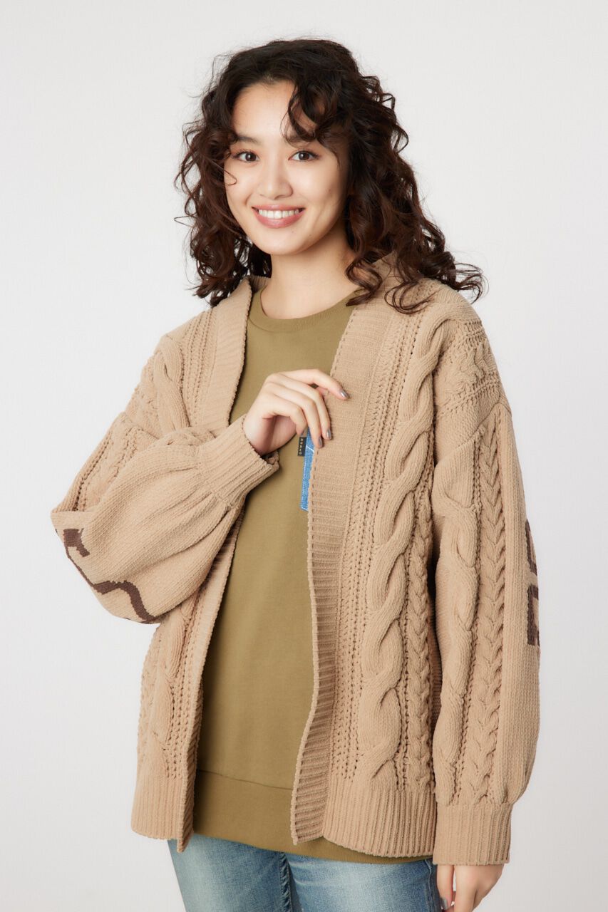 RODEO CROWNS「ロゴモールニットトッパー」|カーディガン|