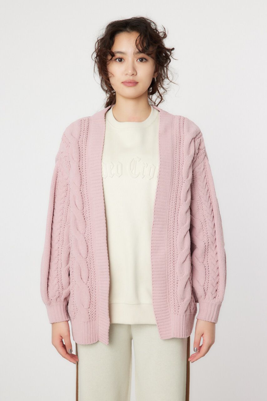 RODEO CROWNS「ロゴモールニットトッパー」|カーディガン|