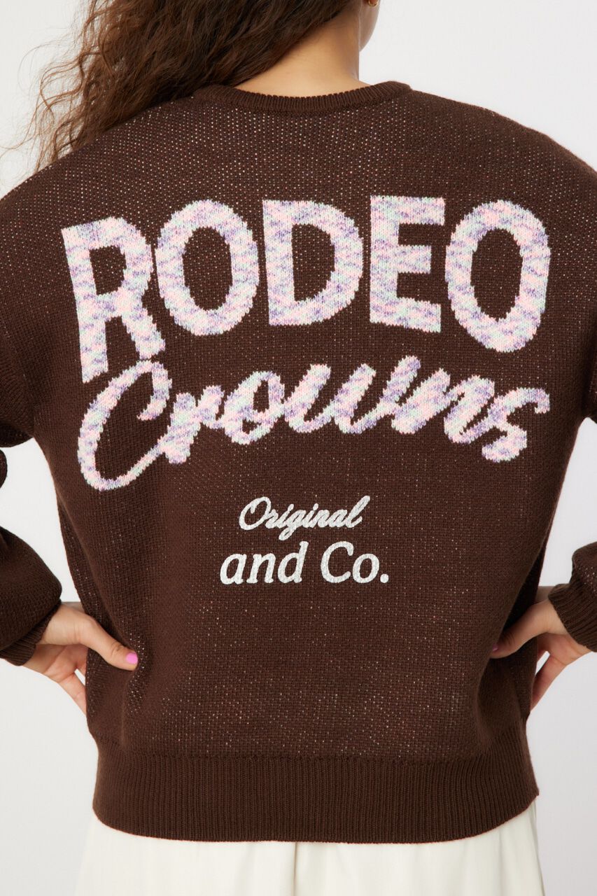 RODEO CROWNS「MIX COLOR LOGOニットトップス」|ニット・セーター|