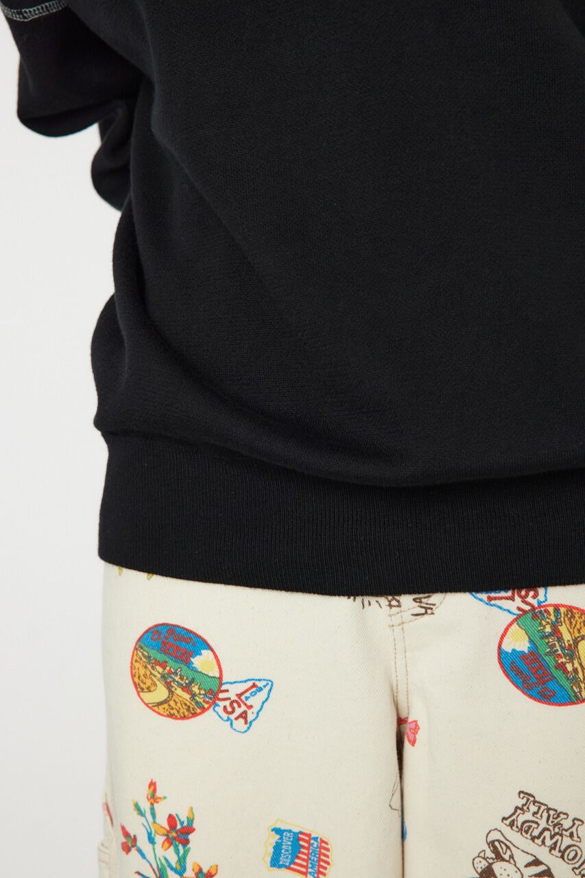 RODEO CROWNS「スウェットライクカラーステッチニットトップス」|ニット・セーター|