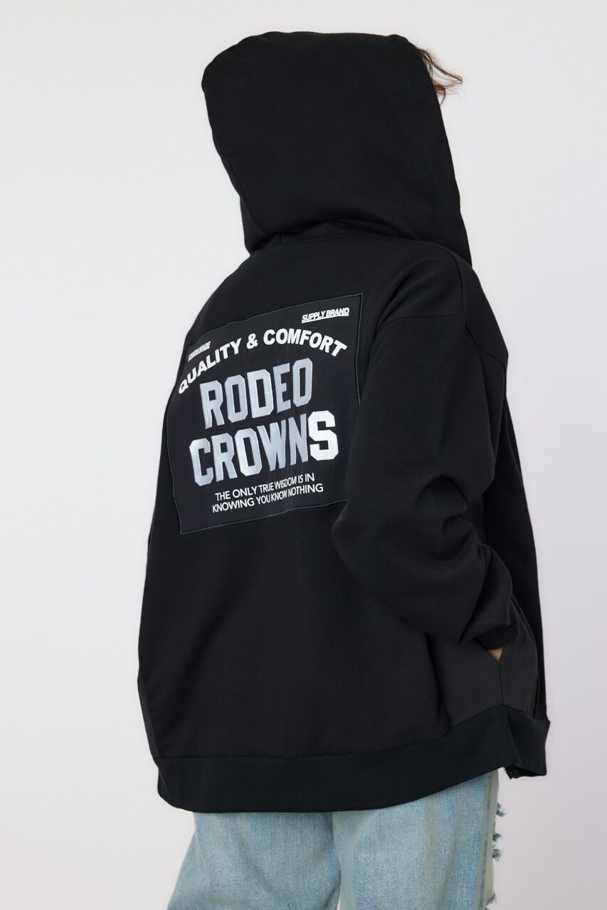RODEO CROWNS「ナイロンアップリケロゴZIPパーカー」|パーカー|