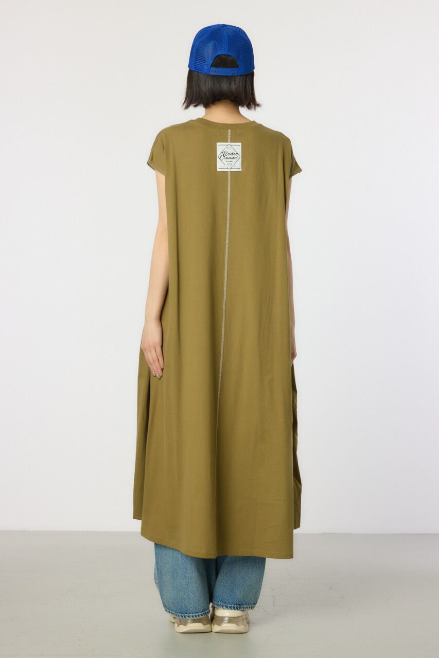 RODEO CROWNS「配色ステッチノースリーブワンピース」|ワンピース|