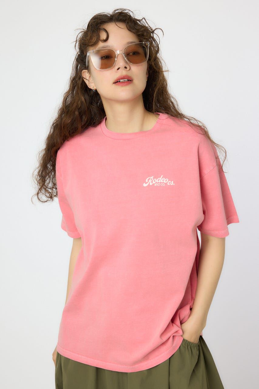 RODEO CROWNS「LOGO加工COLORED Tシャツ」|Tシャツ・カットソー|RED