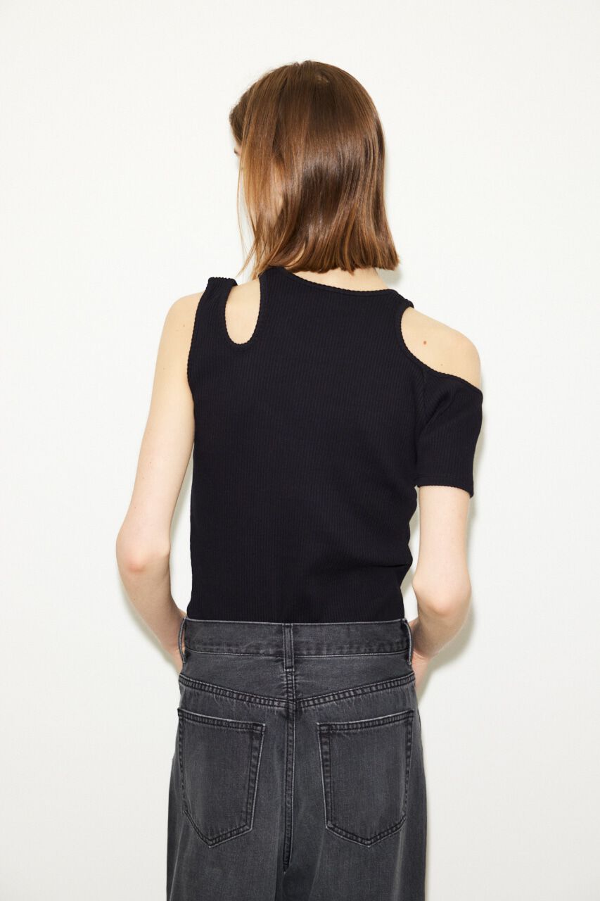 SLY「OPEN ARM RIB トップス」|Tシャツ・カットソー|