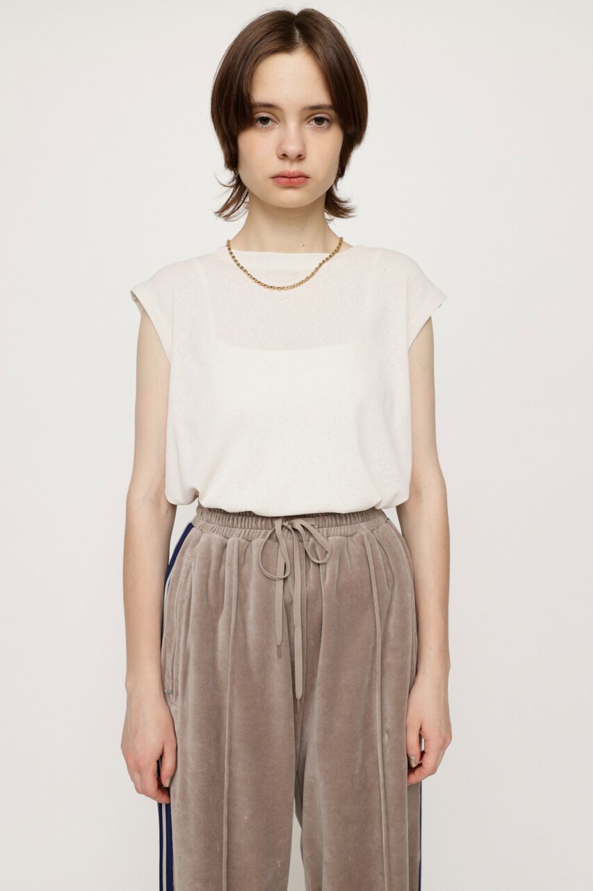 SLY「WASHABLE SHEER トップス」|タンクトップ|O/WHT1