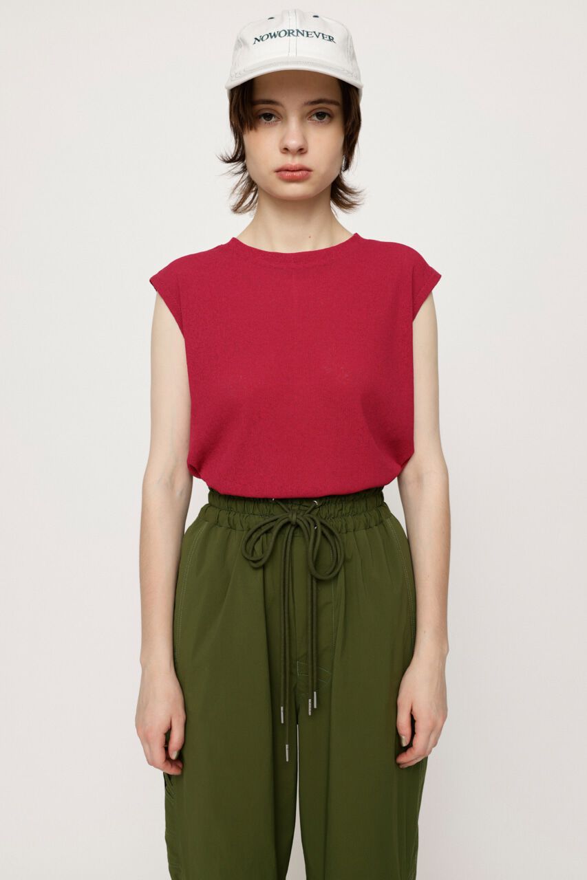 SLY「WASHABLE SHEER トップス」|タンクトップ|PNK