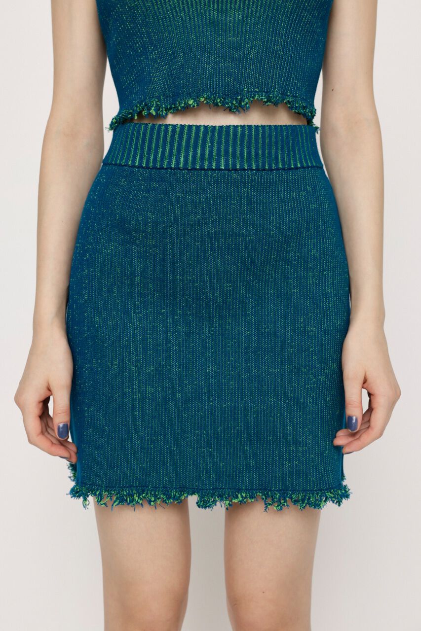 SLY「DAMAGING RIB ショートスカート」|スカート|