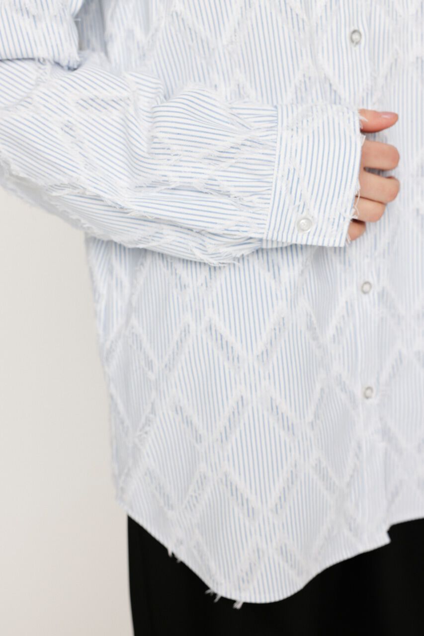 SLY「SHOULDER CUT FRINGE シャツ」|シャツ・ブラウス|