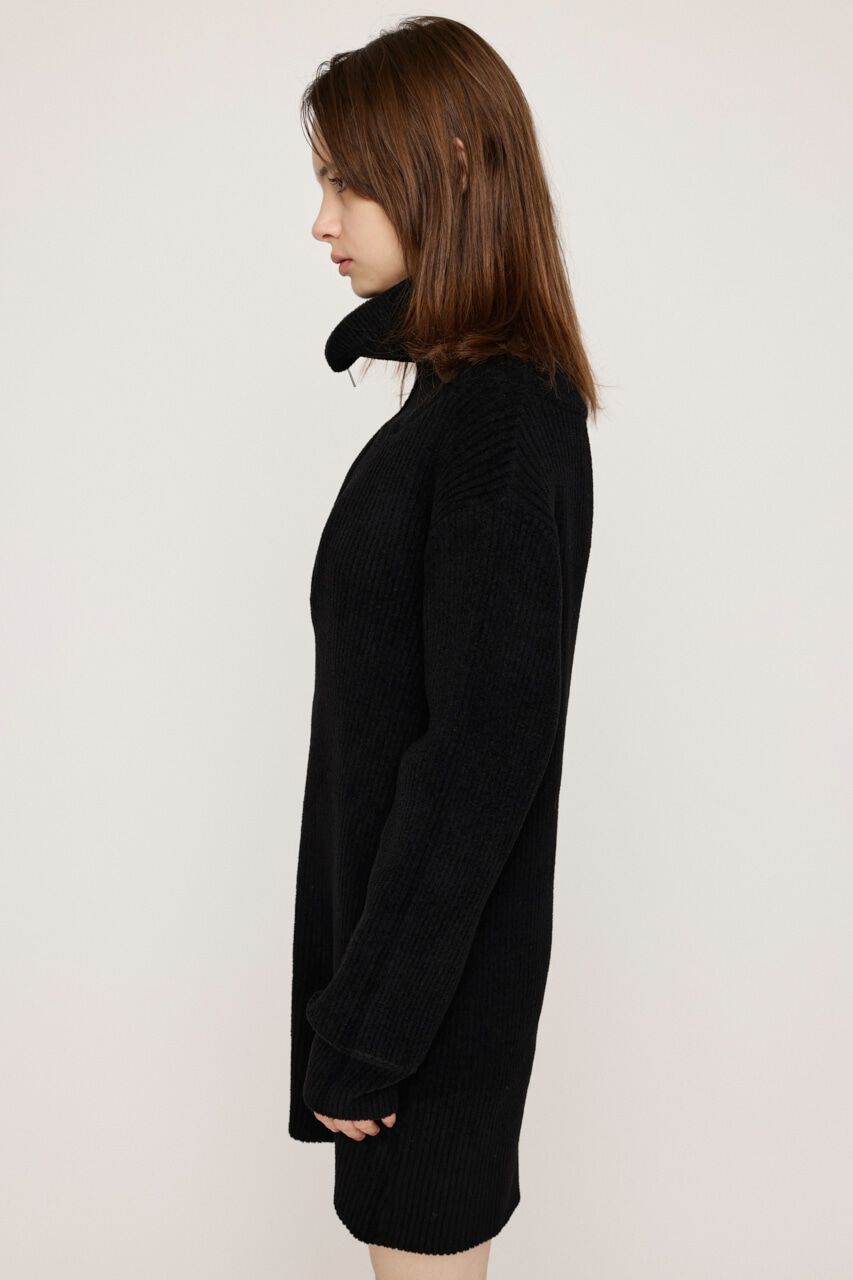 SLY「BIG COLLAR HALF ZIP ショートワンピース」|ワンピース|