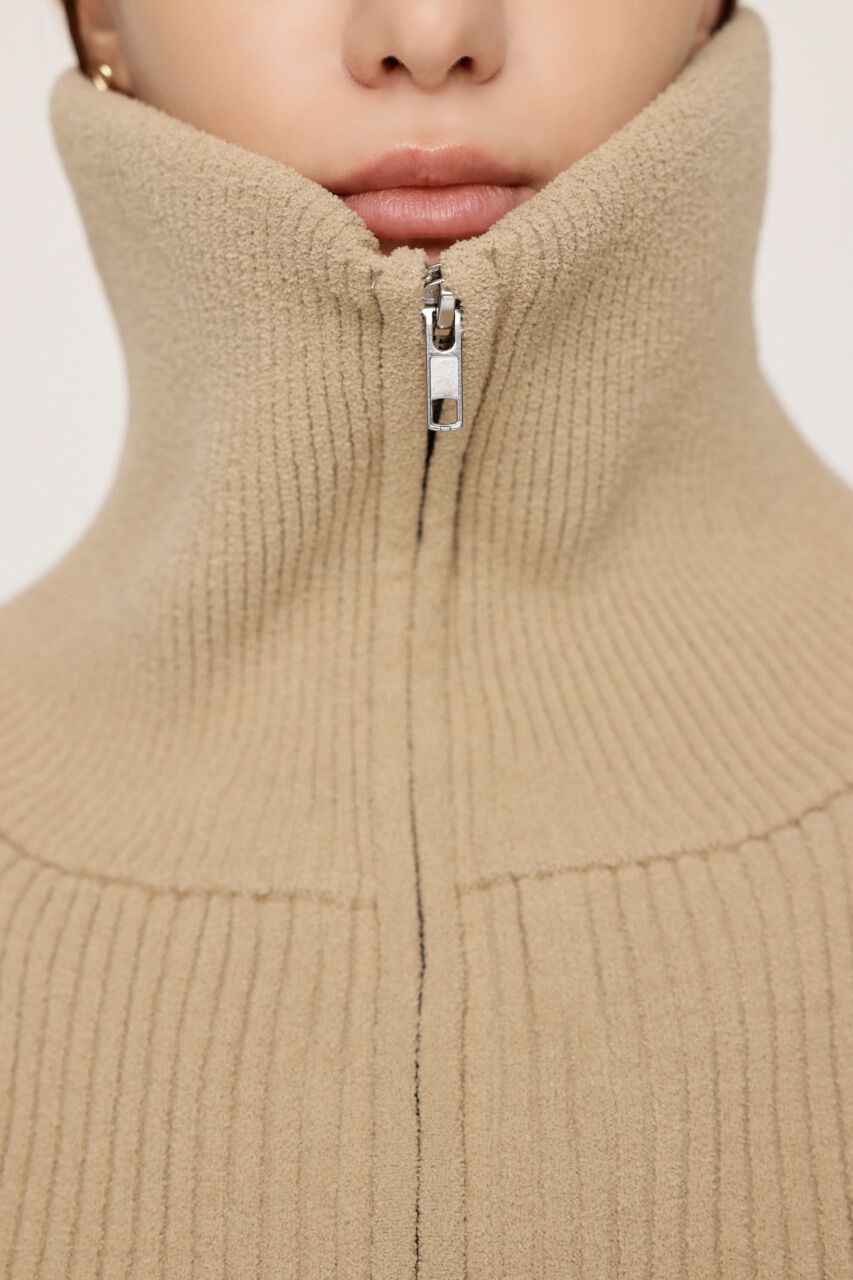 SLY「BIG COLLAR HALF ZIP ショートワンピース」|ワンピース|