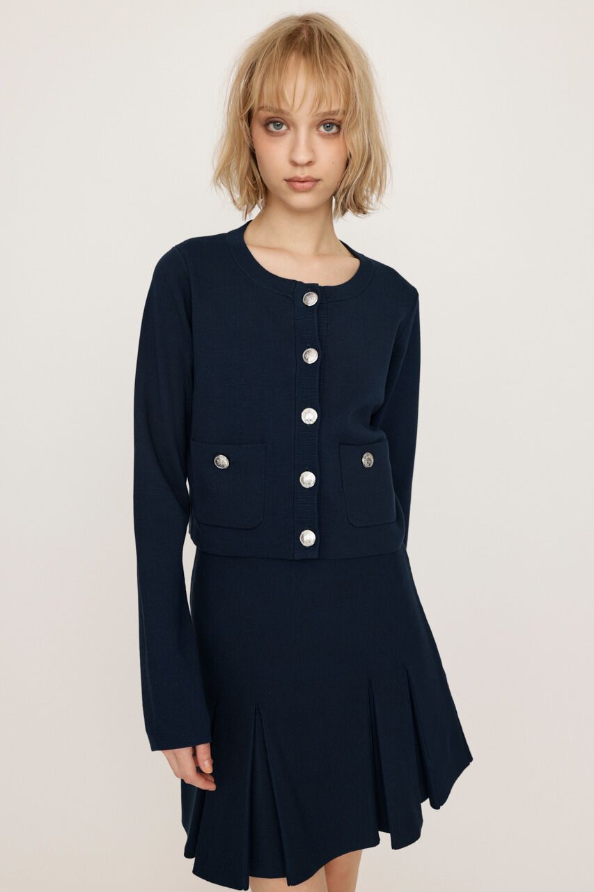SLY「MILANO RIB PLEATS 2P」|ワンピース|NVY
