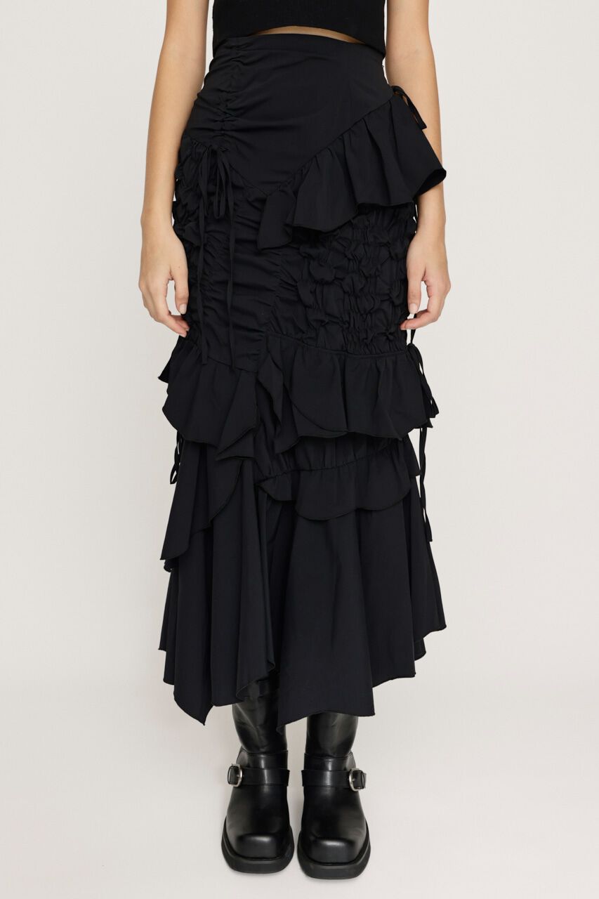 SLY「SMOCKING RIBBON DESIGN スカート」|スカート|