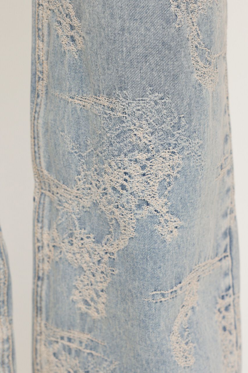 SLY「L／W JQ DENIM STRAIGHT パンツ」|デニム|