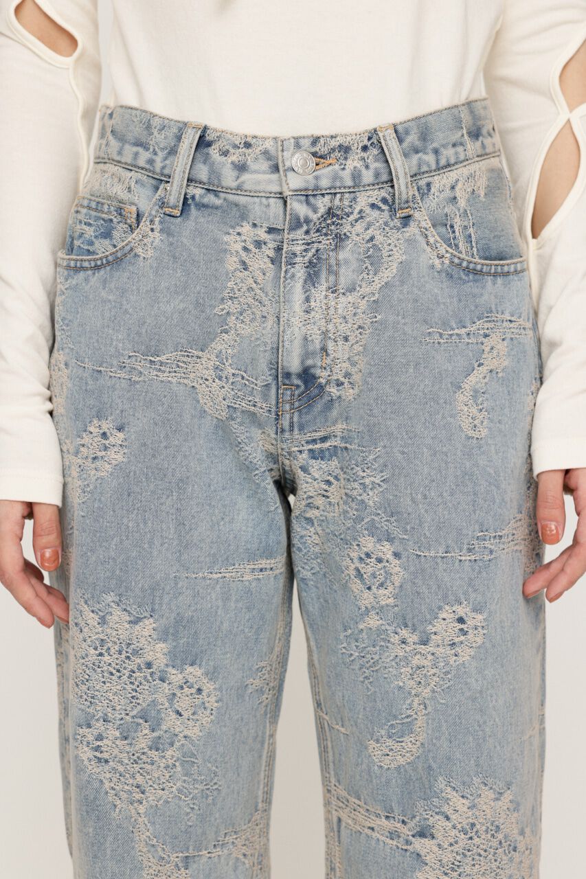 SLY「L／W JQ DENIM STRAIGHT パンツ」|デニム|