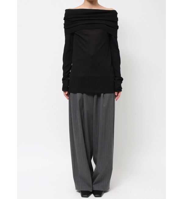 ELENDEEK「SHEER KNIT OFF SHOULDER」|ニット・セーター|