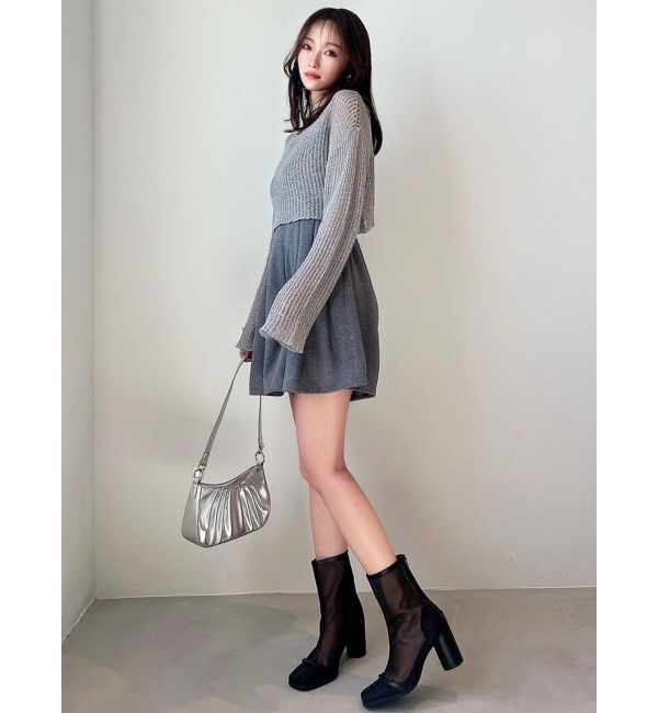 RESEXXY「フレアショートコンビネゾン」|オールインワン|