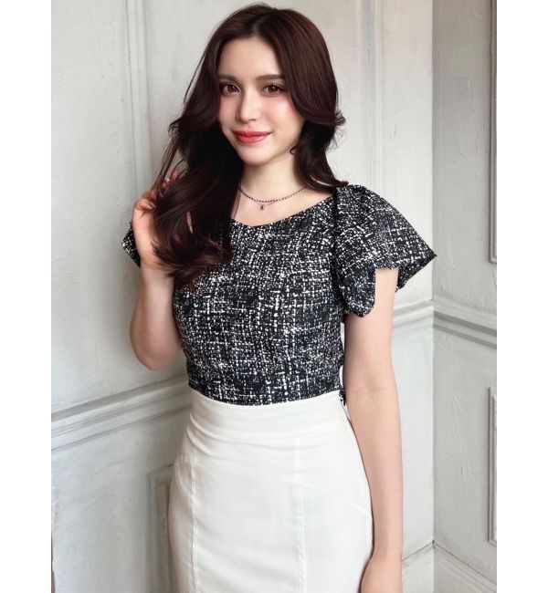 RESEXXY「タックスリーブラッフルブラウス」|シャツ・ブラウス|