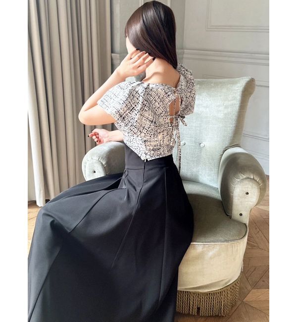 RESEXXY「タックスリーブラッフルブラウス」|シャツ・ブラウス|