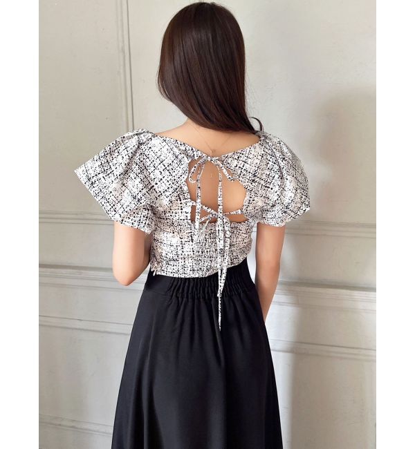 RESEXXY「タックスリーブラッフルブラウス」|シャツ・ブラウス|