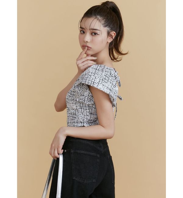 RESEXXY「タックスリーブラッフルブラウス」|シャツ・ブラウス|