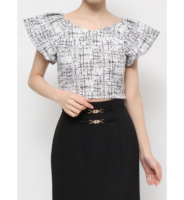 RESEXXY「タックスリーブラッフルブラウス」|シャツ・ブラウス|