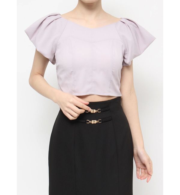 RESEXXY「タックスリーブラッフルブラウス」|シャツ・ブラウス|