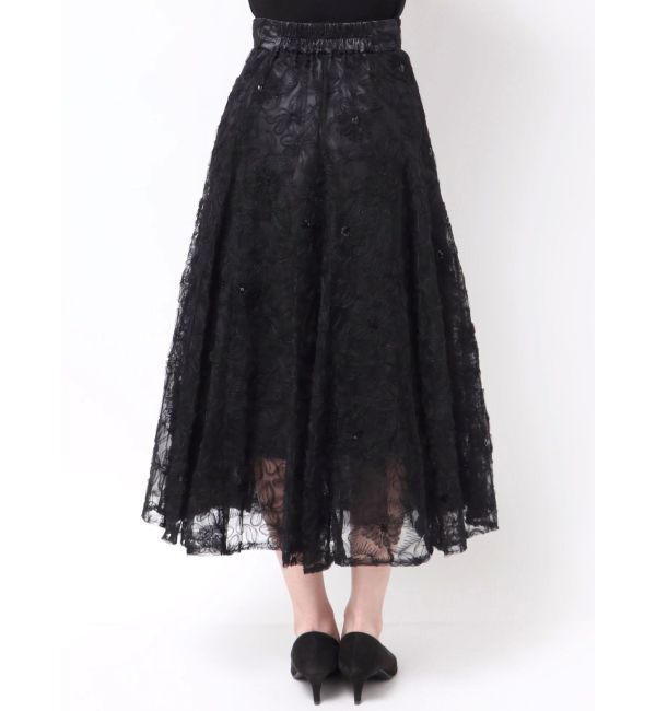 dazzlin「【再生産】スパンコールチュールスカート」|スカート|