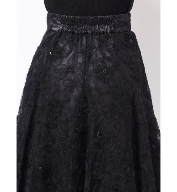 dazzlin「【再生産】スパンコールチュールスカート」|スカート|