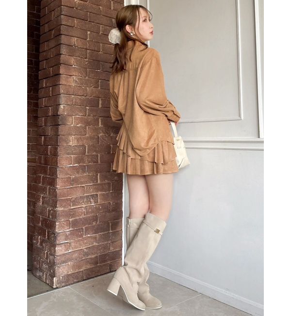 dazzlin「【セットアップ対応】ベルトダブルプリーツスカート」|スカート|