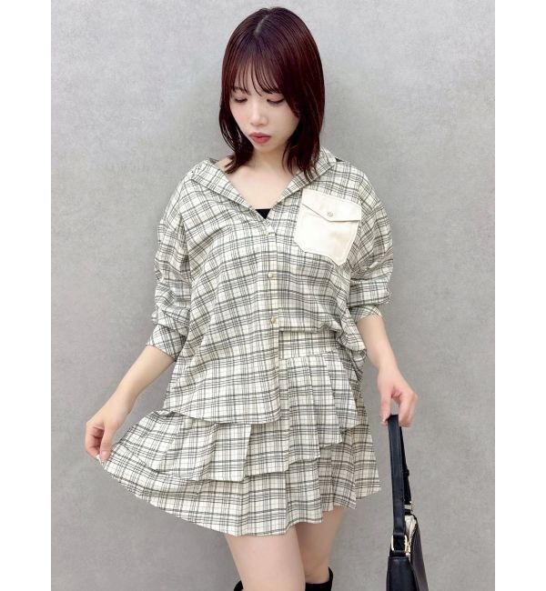 dazzlin「【セットアップ対応】ベルトダブルプリーツスカート」|スカート|