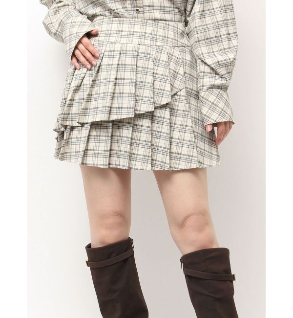 dazzlin「【セットアップ対応】ベルトダブルプリーツスカート」|スカート|