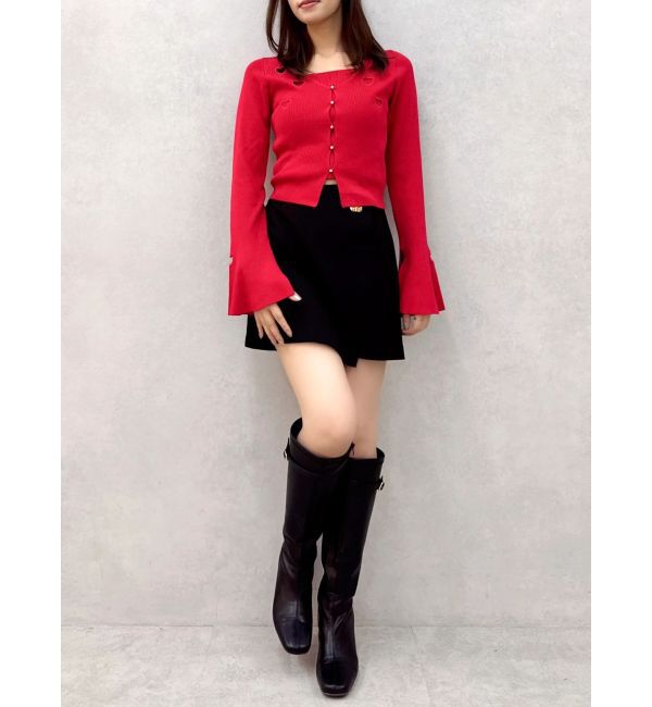 dazzlin「【追加生産分/20周年記念復刻！】カーデタイトトップス」|ニット・セーター|