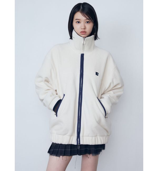 EMODA「リブカラーフリースブルゾン」|ブルゾン・スタジャン|