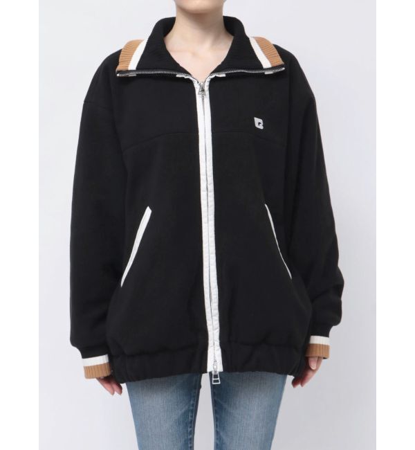 EMODA「リブカラーフリースブルゾン」|ブルゾン・スタジャン|