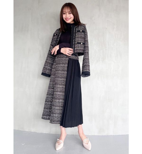 MERCURYDUO「ポインテッドストラップミュール」|パンプス|