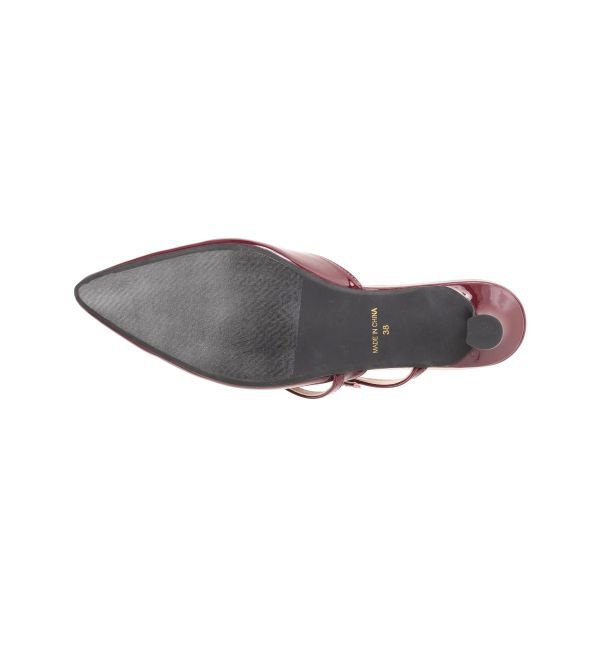 MERCURYDUO「ポインテッドストラップミュール」|パンプス|