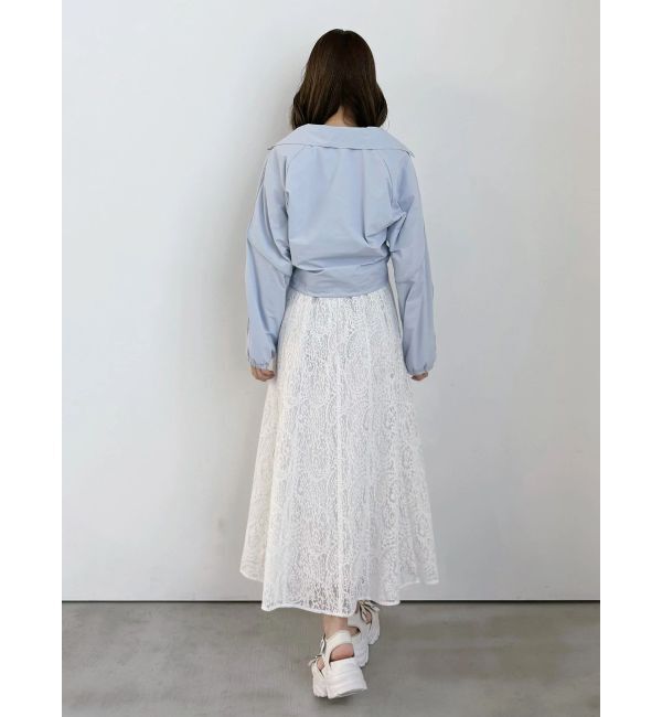 MERCURYDUO「【FILA別注】レース切替トラックジャケット」|ブルゾン・スタジャン|