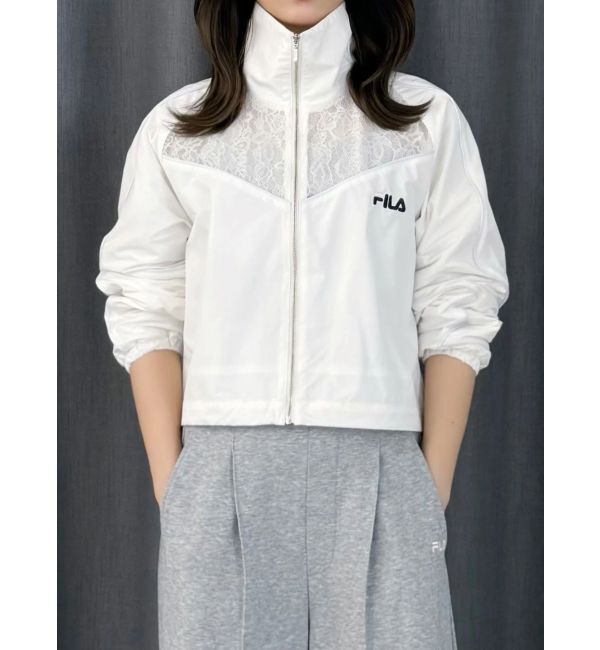 MERCURYDUO「【FILA別注】レース切替トラックジャケット」|ブルゾン・スタジャン|