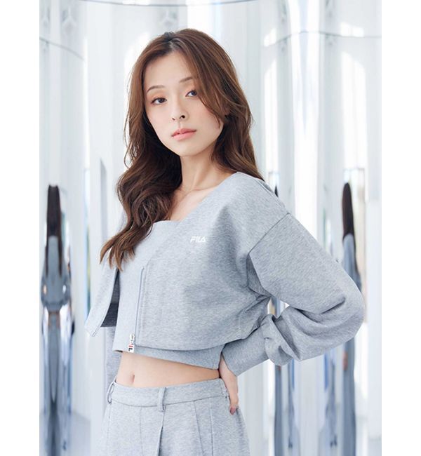 MERCURYDUO「【FILA別注】裏毛アンサンブル」|Tシャツ・カットソー|グレー