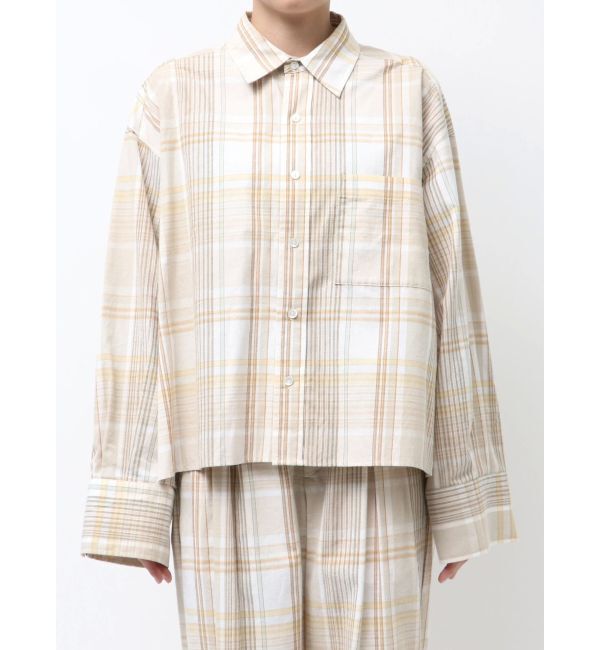 Ungrid「リネン混チェックシャツ」|シャツ・ブラウス|