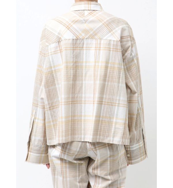 Ungrid「リネン混チェックシャツ」|シャツ・ブラウス|
