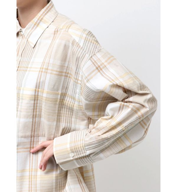 Ungrid「リネン混チェックシャツ」|シャツ・ブラウス|