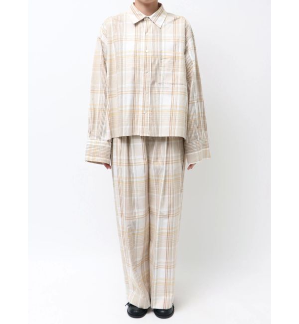 Ungrid「リネン混チェックシャツ」|シャツ・ブラウス|