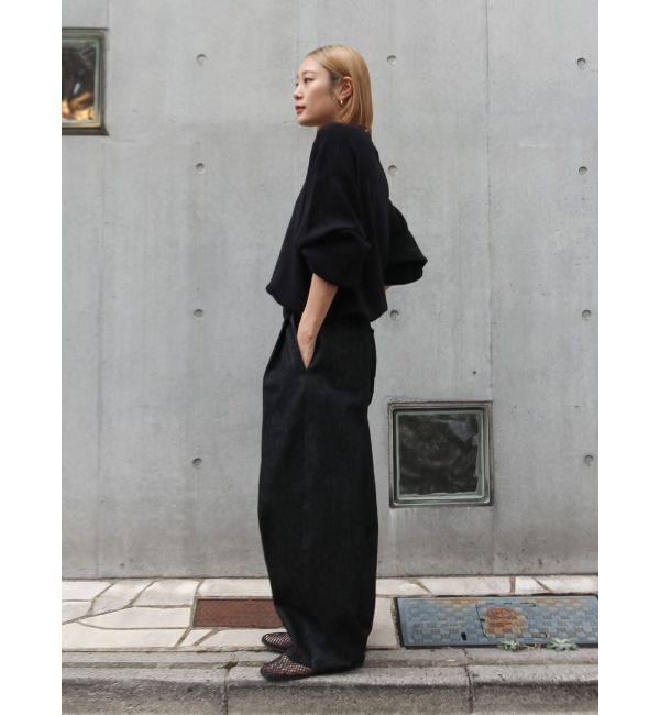 Ungrid「カシミヤ混スムース編みルーズニット」|ニット・セーター|