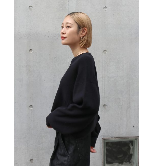 Ungrid「カシミヤ混スムース編みルーズニット」|ニット・セーター|