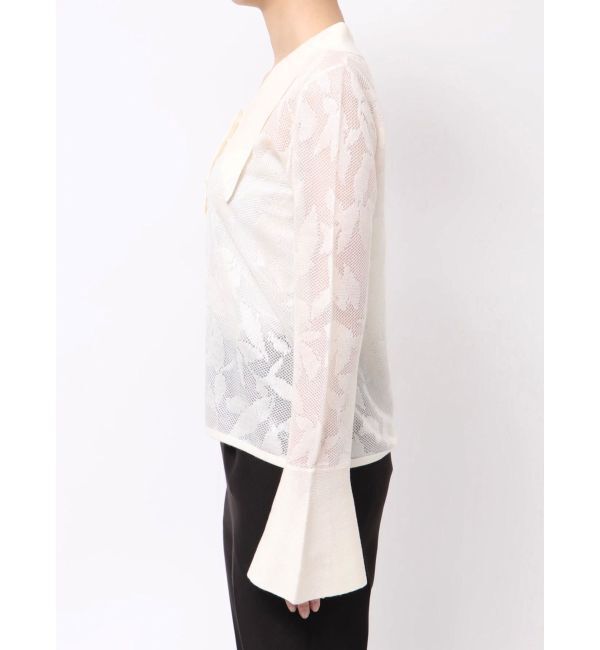 LAGUNAMOON「追加生産【WEB限定】シアージャガードビッグカラーニットプル」|ニット・セーター|