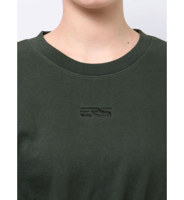 EVRIS「ワンポイントピグメントショートスウェット」|スウェット・ジャージ|